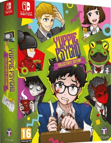 Yuppie Psycho: Collector's Edition box art for Nintendo Switch